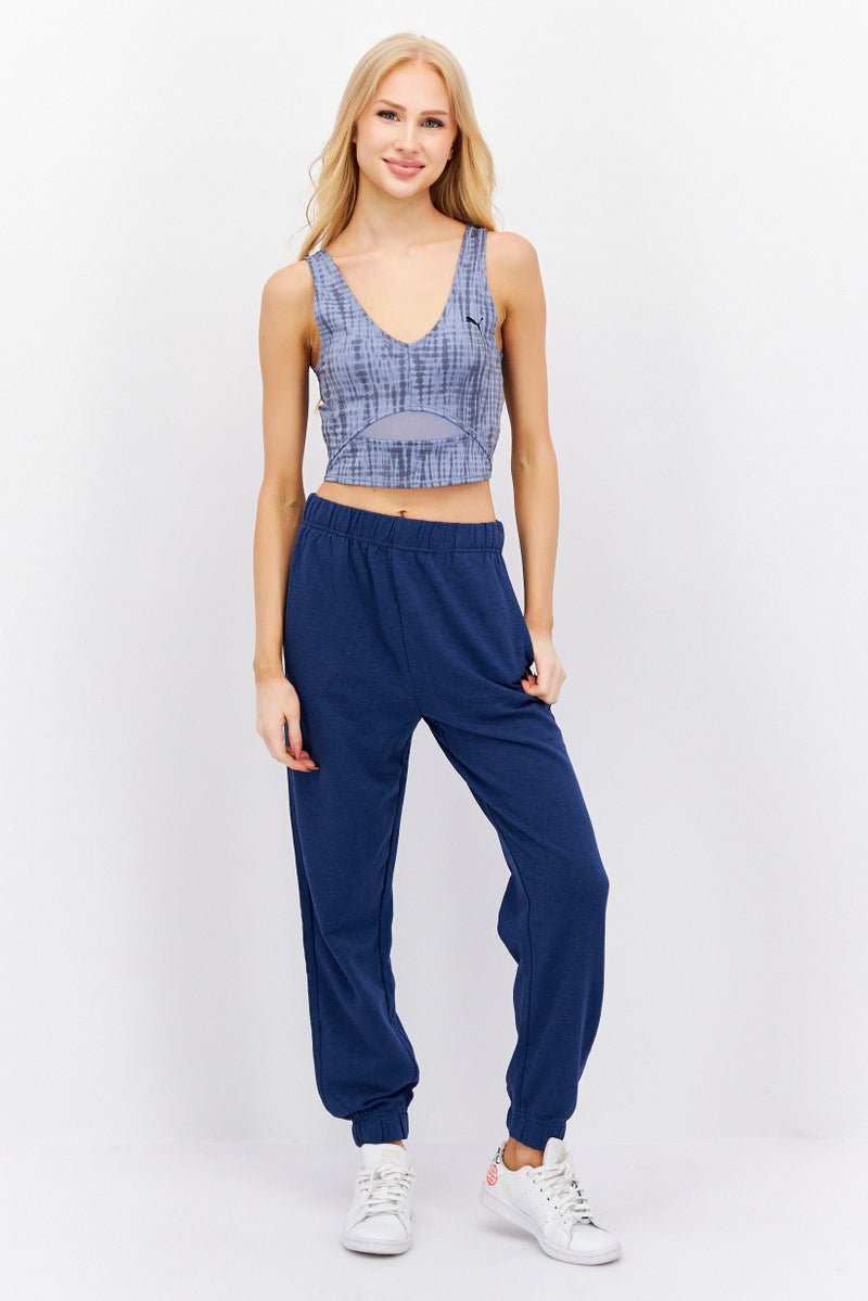 PUMA Women Sportswear Fit Training Sports Bra, Blue - Image 4